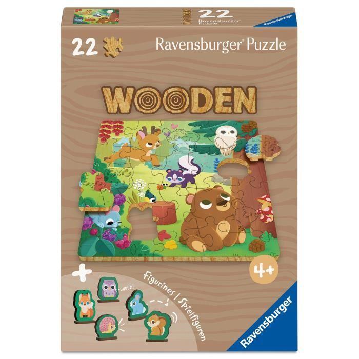 Animaux de la forêt - Puzzle bois 22 pièces