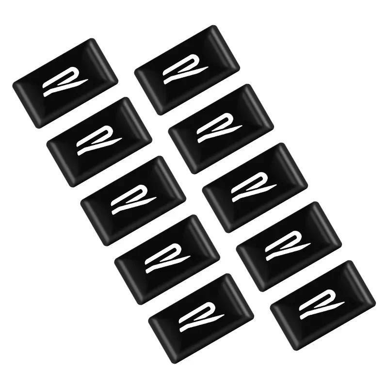 10pcs Epoxy Car Window Lift Button Steering Wheel Stickers For Volkswagen VW Touran Beetle Golf Passat Jetta Polo Bora CC Lavida