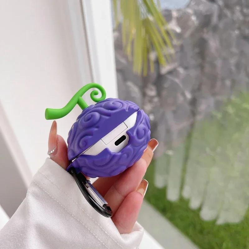 Cute Cartoon Devil Fruit Design High Quality Silicone Earphone Case for Samsung Galaxy Buds FE/2 Pro/Buds2/Pro/Live headset Case
