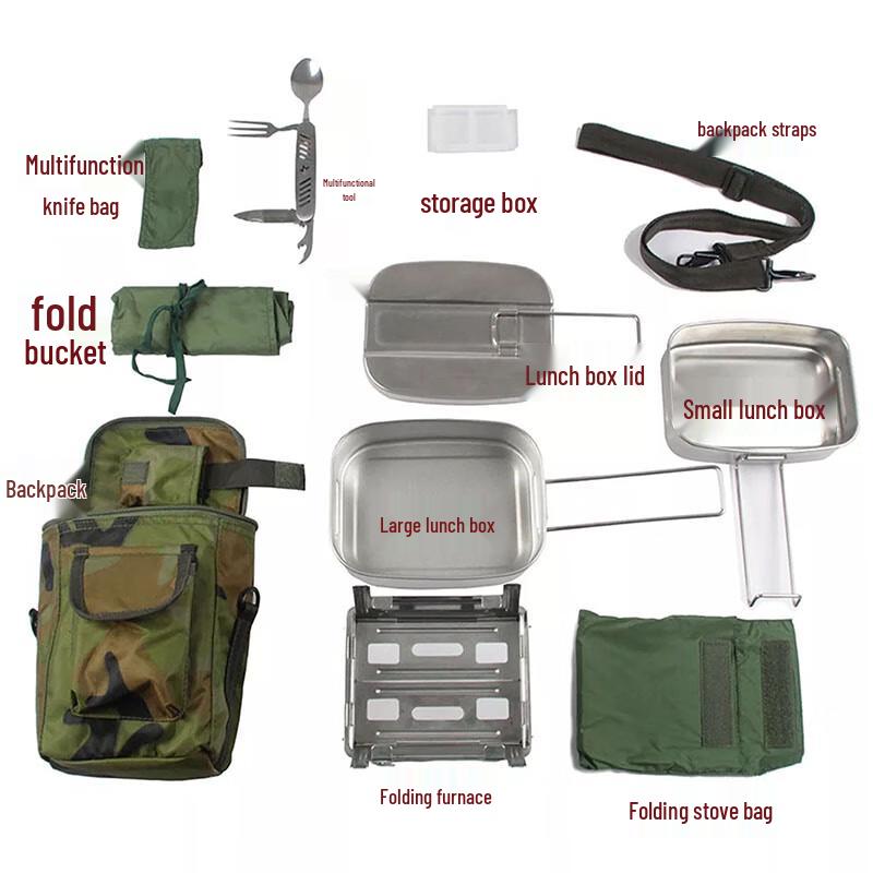 Hanlu 05 Camouflage Camping Mess Kit