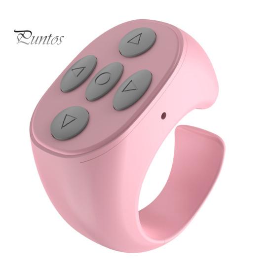 Bluetooth-compatible Remote Control Scrolling Ring APP Page Turner Wireless Phones Tablets Camera Shutter Short Video Fingertip Remote Controller