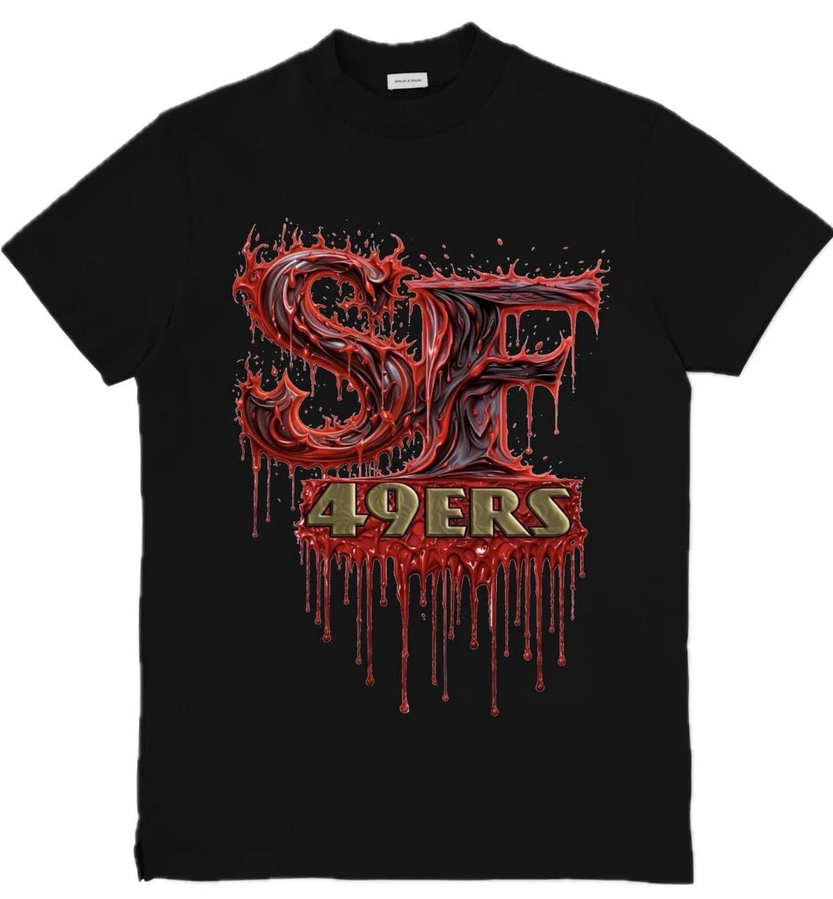 San Francisco 49ers NFL Custom Graphic T-Shirt Size S-3XL 2XL