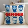 Bold BBROCKHAMPTONS Cushion Cover Breathable and Skinfriendly Linen Pillowcase Square Removable and Washable Cushion