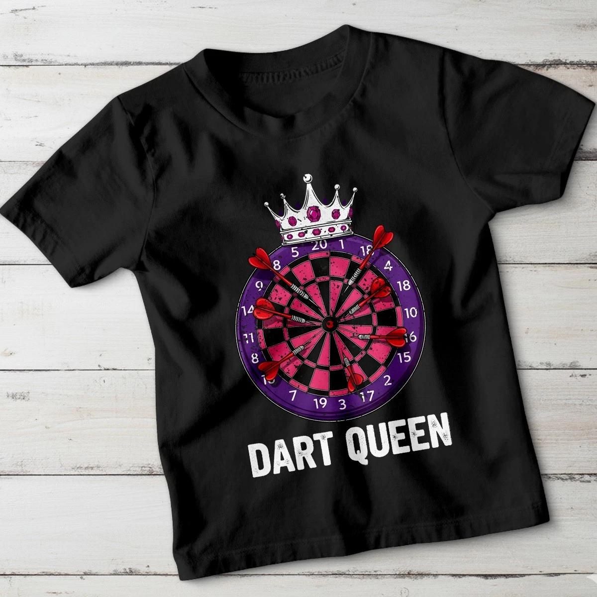 Dart Queen Darts Sports Girls T-Shirt Kids Graphic Tee M