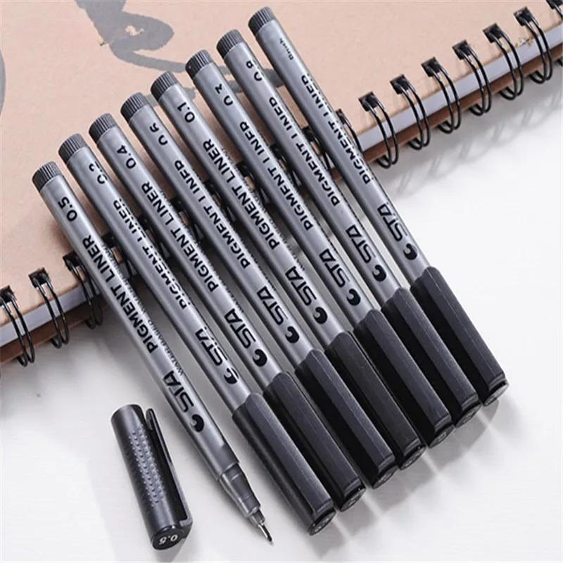 Xiaomi Waterproof Needle Pen for Art Black Hand-Drawn Hook Stroke Sketch Artist Sketching Tool Art Marker