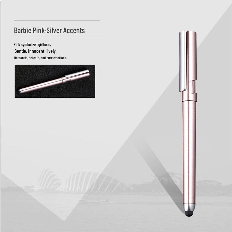 Multi-Functional Black Touchscreen Stylus Pen with Signature Feature