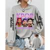 Women's Casual Anime KPop Demon Hunters Printed Pullover Sweatshirts Design Long Sleeved Round Neck Autumn