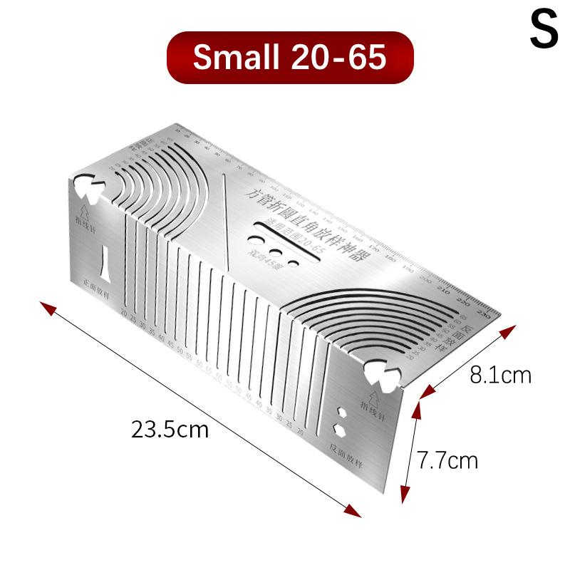 

Angle & Arc Marking Tool,Adjustable Linear Arc Dual-Purpose Scriber,Square Tube Bending Tool,Parallel Line Drawing Tool 23.5*8.1*7.7cm