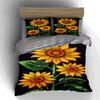 Bright sunflower motif. Bedding Duvet cover sets Duvet covers Pillowcases gifts (1 * Duvet Cover 2 * Pillowcases, without duvet insert)