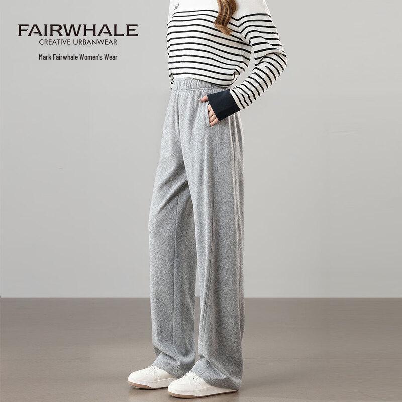 Mark Fairwhale Women's High-Waist Straight-Leg Casual Sweatpants
