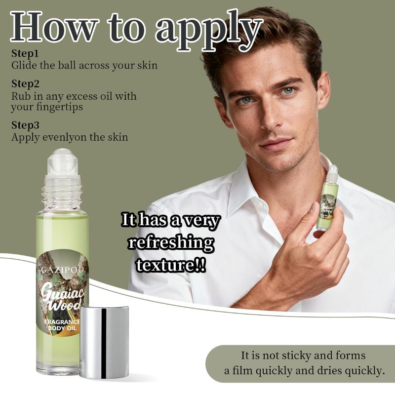 

GAZIPOO Guaiac Wood Roll-on Fragrance Men s And Women s Fragrance Oil Dating Fresh Niche Long-lasting Fragrance onesize