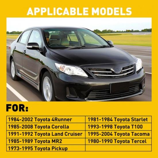 2x ide Left Right Window Crank Handle Gray For 1979-1995 Toyota Pickup