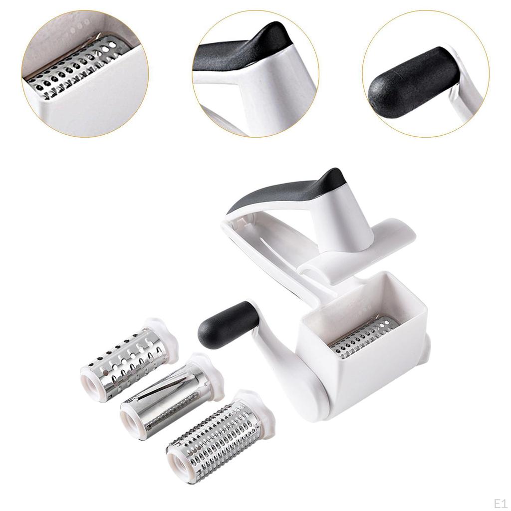 Hand Crank Cheese Shredder,Grater with Handle,Cutter Manual Multifunctional Ginger