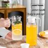 Striped Acrylic Cold Water Kettle for Tea, Juice, and Beverages