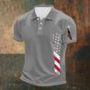 Men's Casual Independence Day Printed Neck Short Sleeve T-Shirt
