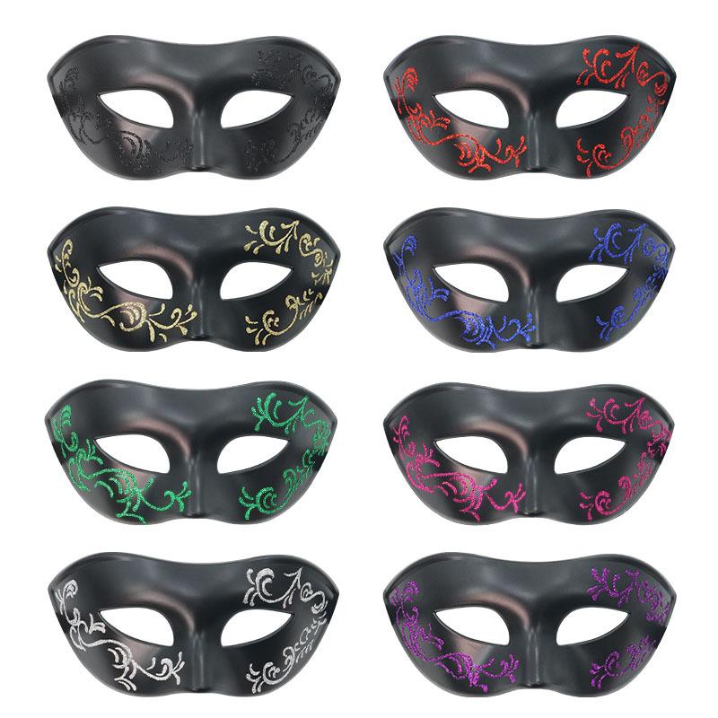 Halloween Mask Decorative Painted Mask Venetian Masquerade Retro Half Face Cover For Dance Clubs Parties Easter Carnival Party