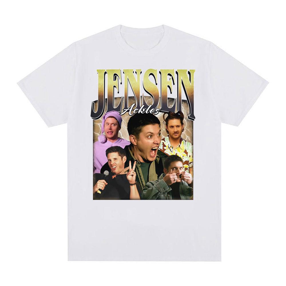 Dean Winchester Meme T Shirt Funny Jensen Ackles Retro Graphic Tee Shirt Women Clothing Fashion Casual Cotton Tshirt Streetwear