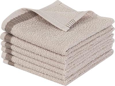 Novea Hand- & Gesichtshandtuch, 6er Set, 6 Stück 30x30, weich und saugstark, hochwertig für den täglichen Gebrauch, Handtuch aus 100% Baumwolle