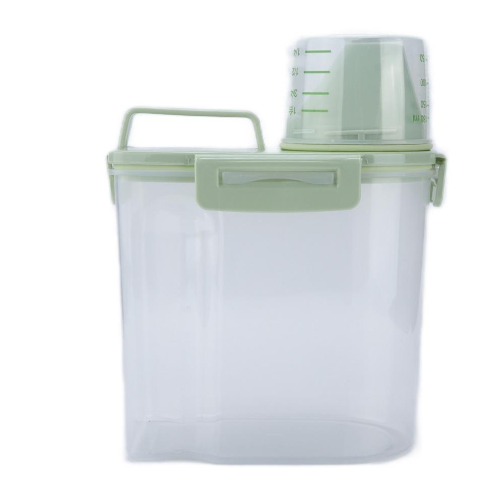 

Light Green Rice Storage Container Food-safe Polymer Grain Storage Bin Rice Holder зелёный