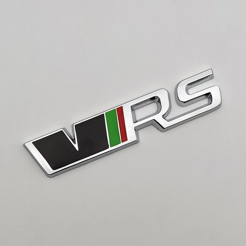 3D Metal Logo VRS Emblem Letters CarTrunk Badge Decal For Skoda Fabia Kodiaq MK2 MK3 A7 A5 2 3 Octavia VRS Stikcer Accessories
