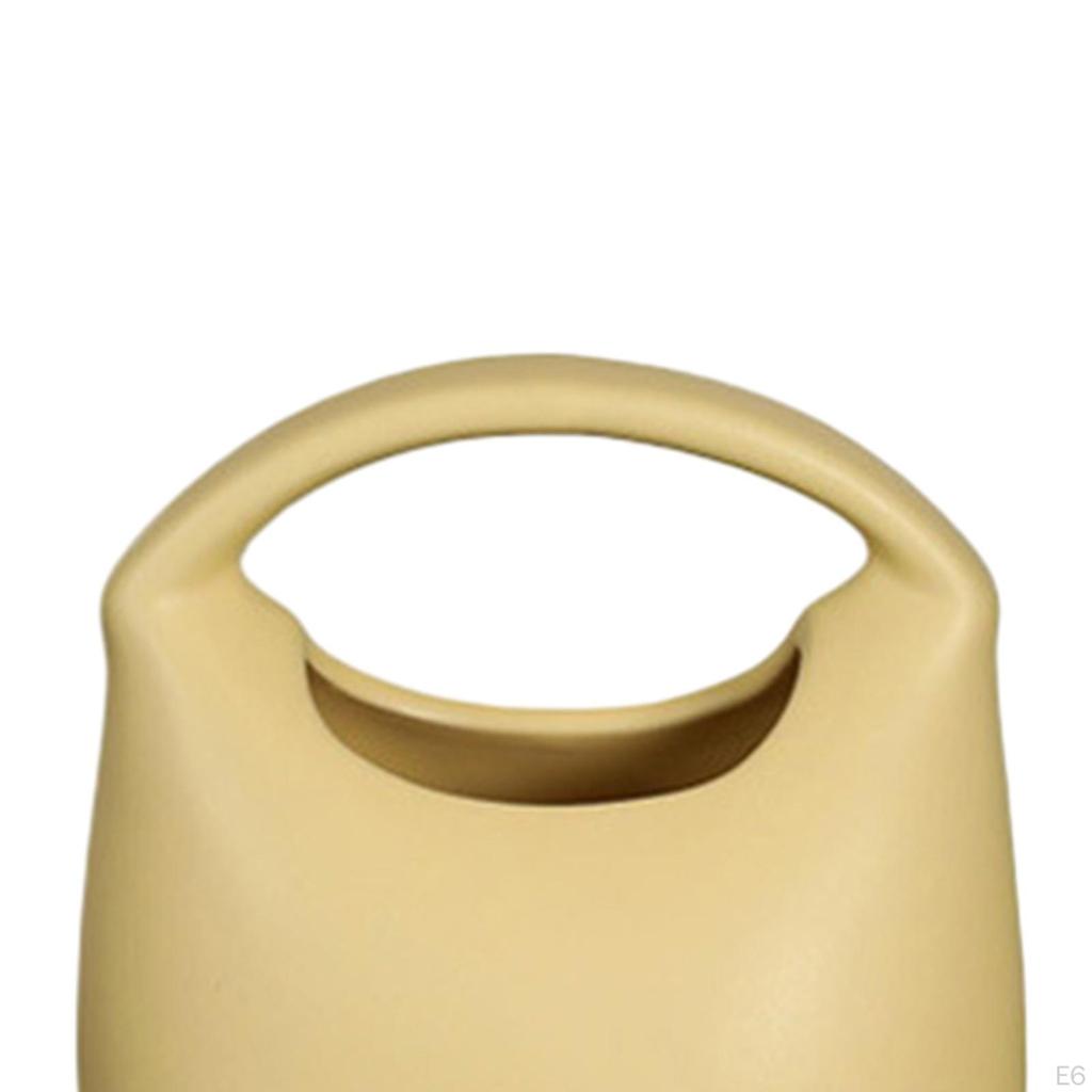 Bag Shaped Flower Vase Handbag Shape Ceramic Collection Floral Arrangement Home Decoration