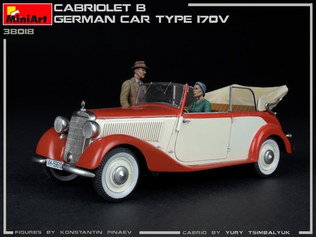 Miniart German Car Type 170V Cabriolet B Plastic Model MA38018 1/35