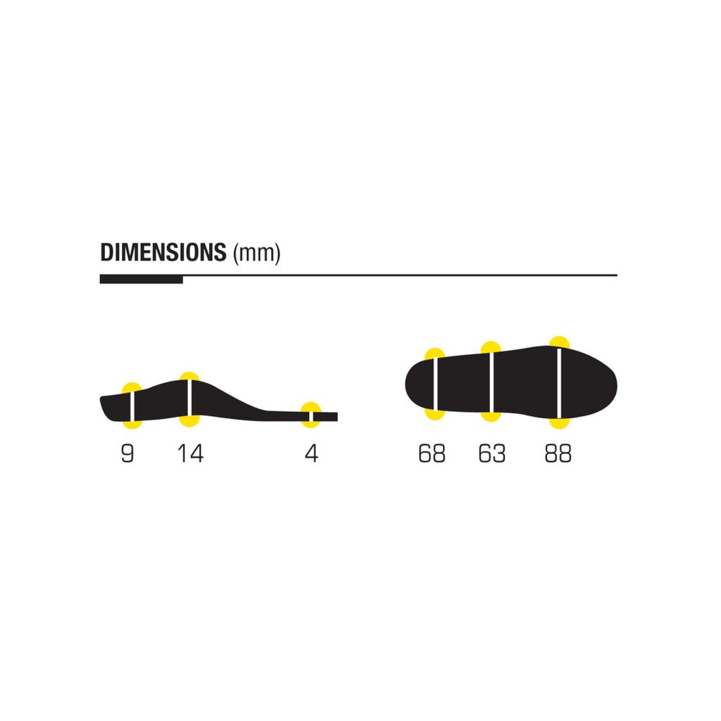 SIDAS Essential Cushioning Gel Insole, Size M (25.0cm-26.5cm), 36830262, Antibacterial and Washable