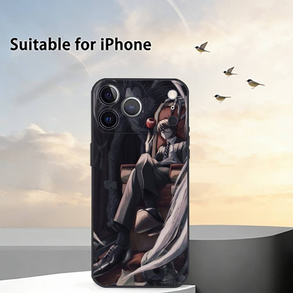 Death Note Amime Phone Case For iPhone 17, 16,15,14,13,12,11 Plus,Pro Max, Others Soft Black Cover