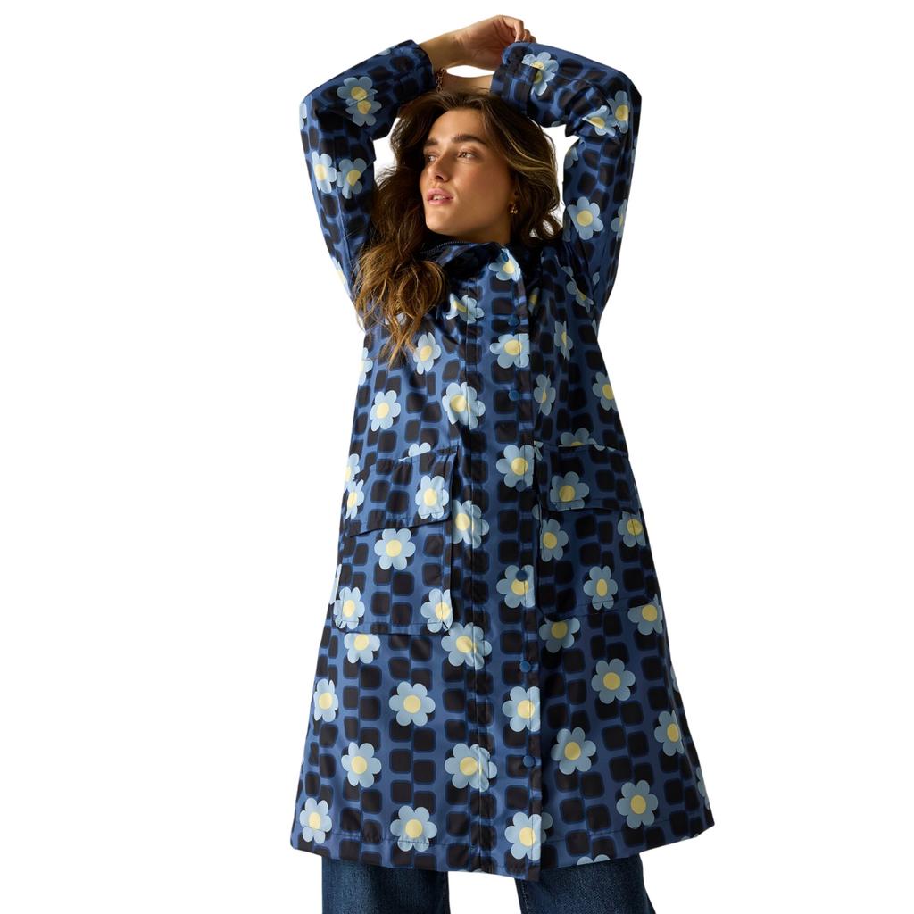 Regatta Womens/Ladies Orla Kiely Floral Long Length Waterproof Jacket