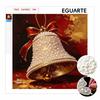 Small Framed Pearl Painting Kit Christmas Bell DIY Shiny Bead Art Creative Leisure Craft Ready To Display Home Decor Elegant Festive Style