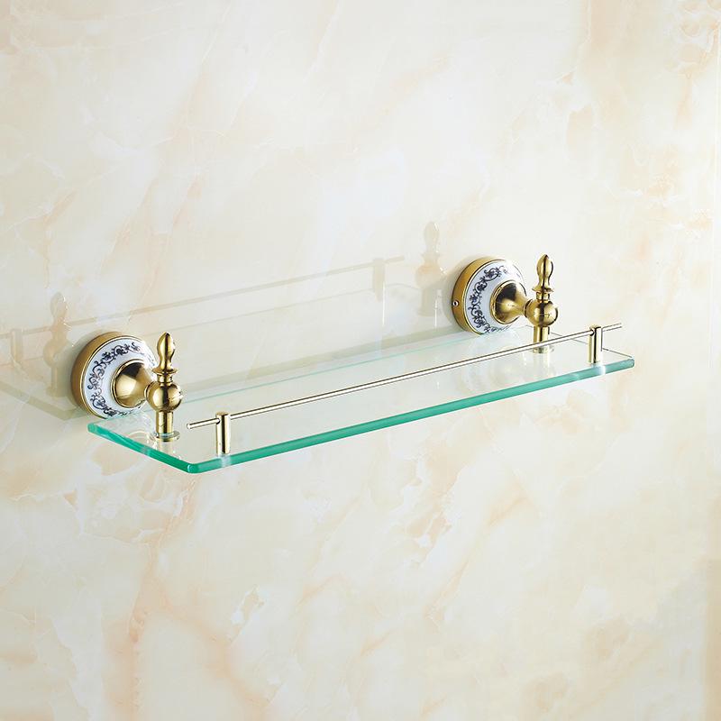 Stainless Steel Bathroom Towel Rack and Shelf Set with Hanger and Rod