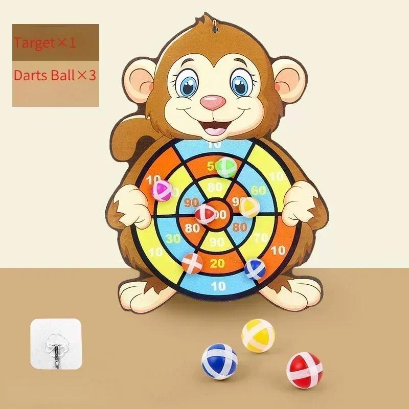 New Montessori Throw Sport Slings Target Sticky Ball Dartboard Basketball Board Games Educational Children'S Outdoor Game Toy