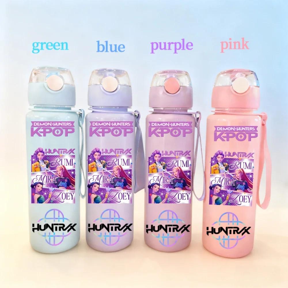 

700ML KPOP Devil Hunter Stainless Steel Insulated Mug Anime Cartoon Style Portable Cup Fit designed for Students plus Children Pink