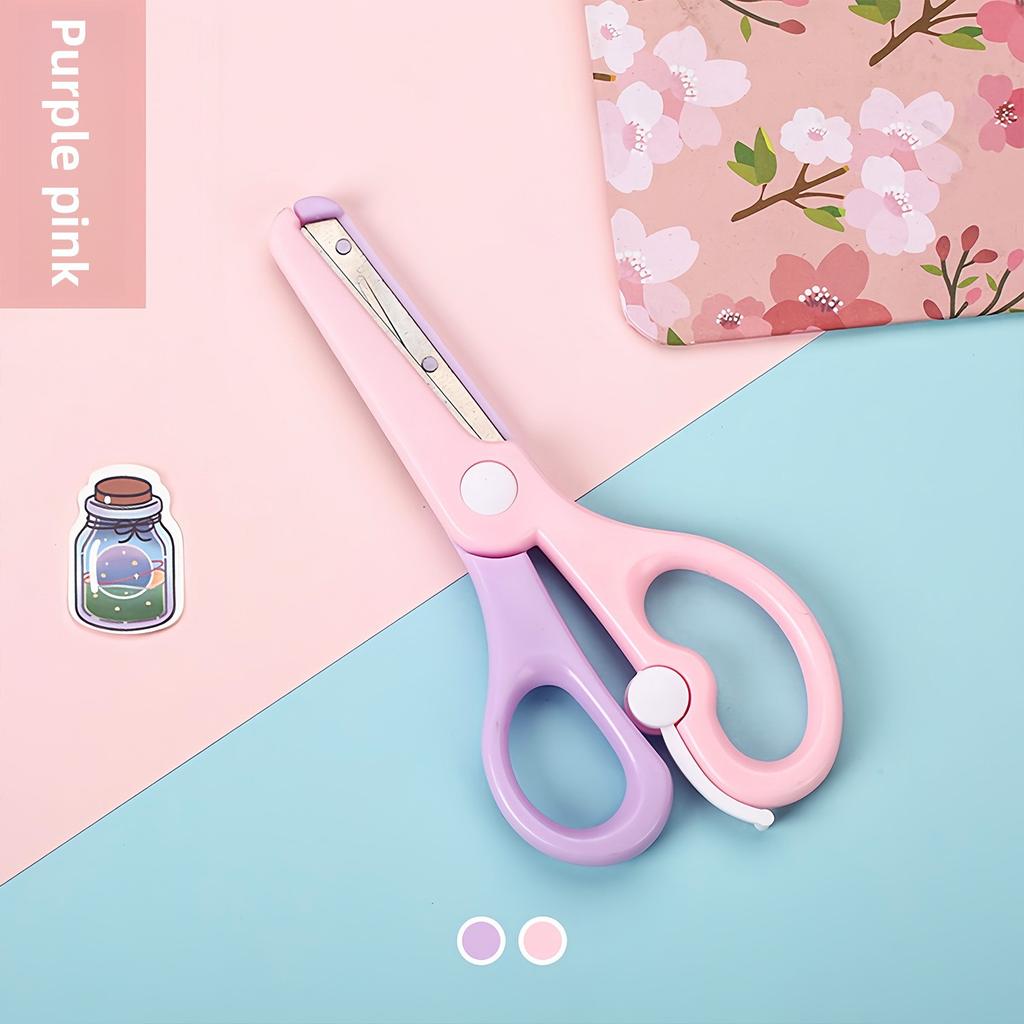 Kinderscheren mit elastischen abgerundeten Spitzen zur Vermeidung von Fingerquetschungen