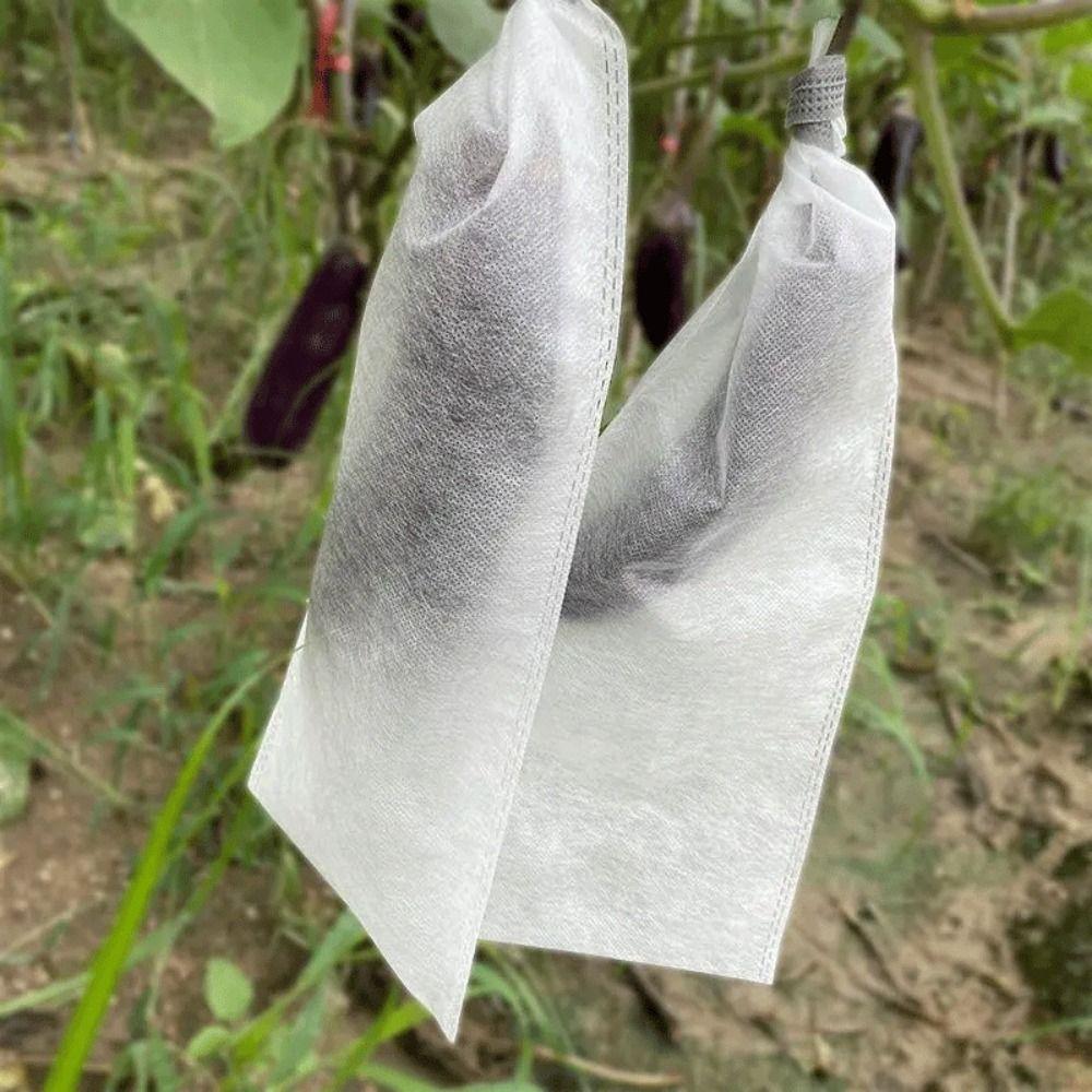 100 Stück Stoff Pflanztasche Fruchtschutzbeutel Pflanz Anzuchtsack für Früchte