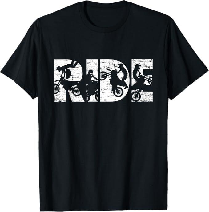 Ride Dirt Bike Rider Motocross Enduro Dirt Biking Gift T-Shirt Unisex T-Shirt