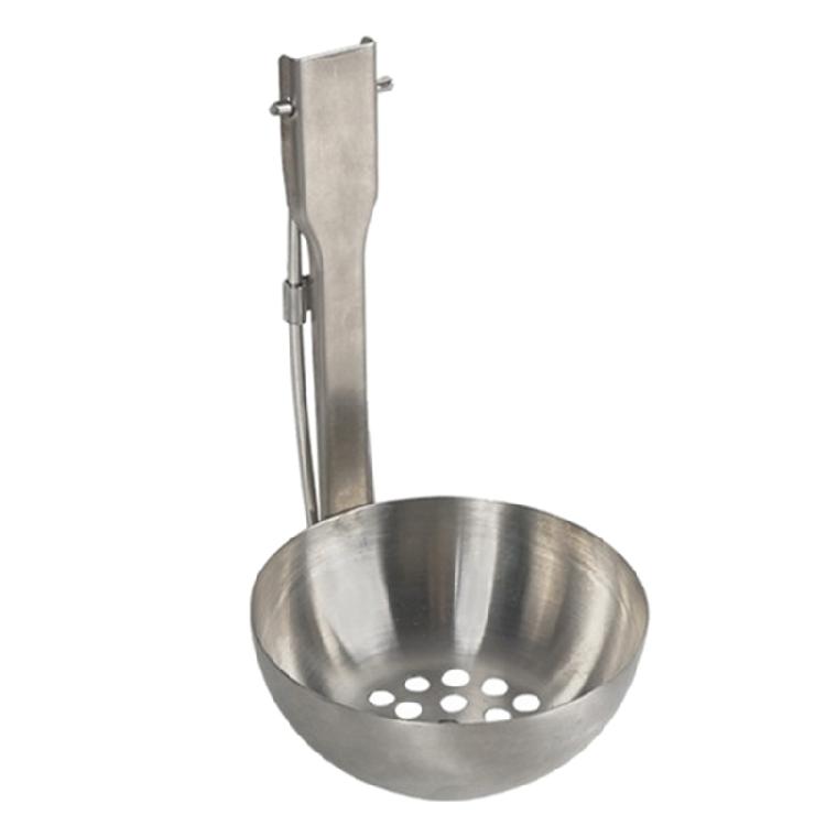 Stainless Steel Soup Ladle/Slotted Spoon with Folding Handle Camping Spoon
