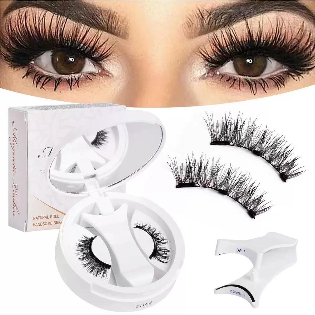 Nature Look 3D False Eyelash No Glue Invisible Magnetic Eyelashes Custom Logo Quantum Magnetic Lashes