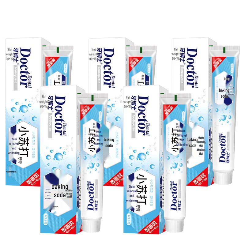 Dr. Tooth Deep Care Baking Soda Toothpaste, 5 x 105g Pack