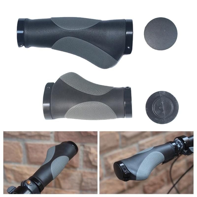 1 Pair Bicycles Grips Rubber Cover Handlebar Grips Cycling Handlebar Ergonomic Handle Cover Non-Slip for Mountain Bikes