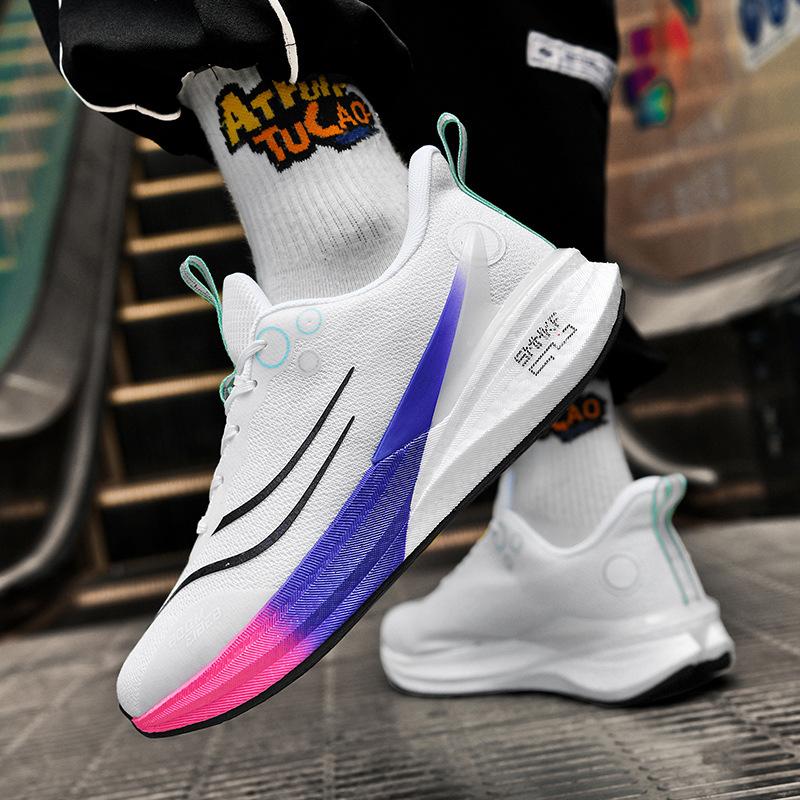 2025 new year of the snake limited shock absorption breathable running shoes men's ultra-light wear-resistant non-slip couple racing sports shoes