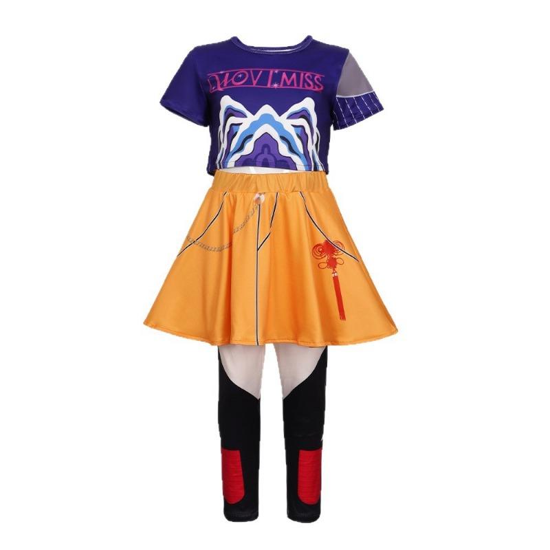 Halloween Witch Hunters Rumi Kids Costume Zoe Mira Female Cosplay Costume
