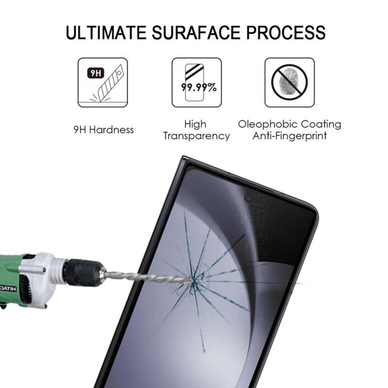 For Samsung Galaxy Z Fold6 5G Front Tempered Glass Screen Protector Full Cover Full Glue Silk Printing Clear Film