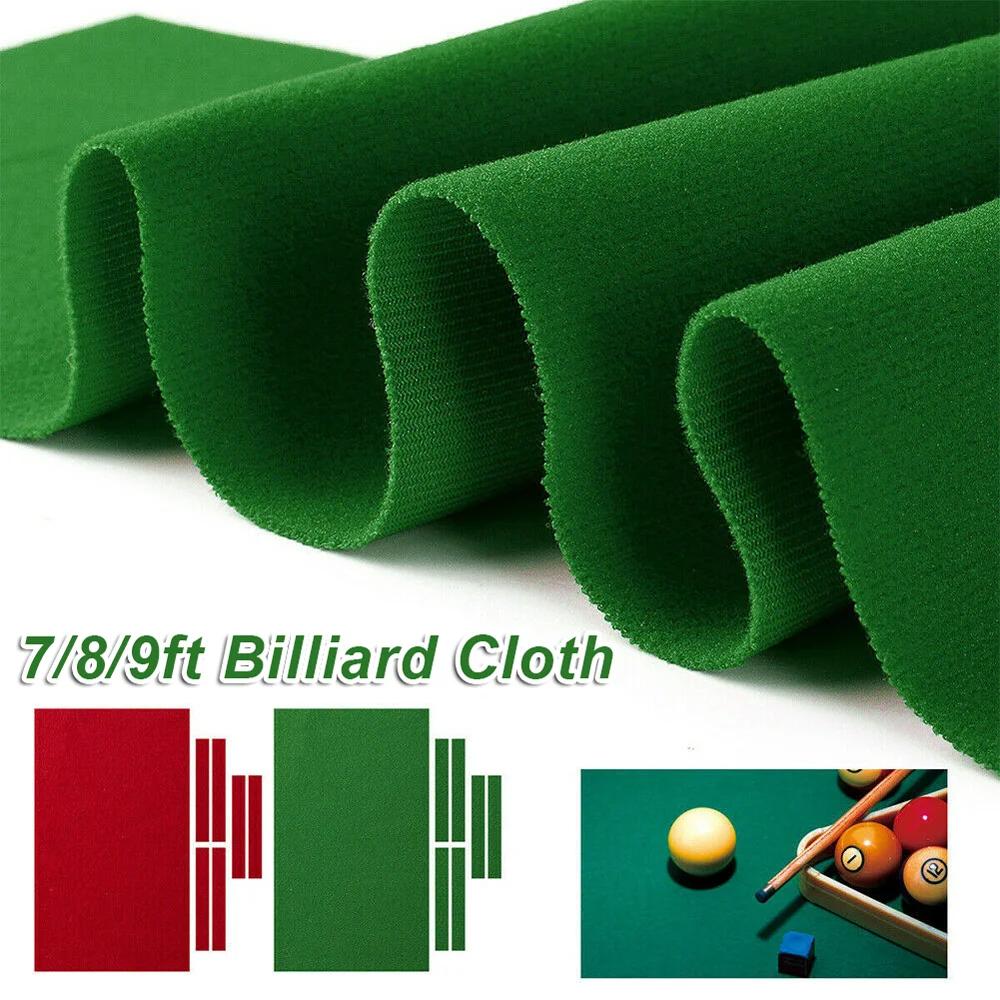 7/8/9ft Professional Pool Table Felt Snooker Accessories Billiard Table Cloth Felt for 9ft Table for Bars Clubs Hotels Used Wool