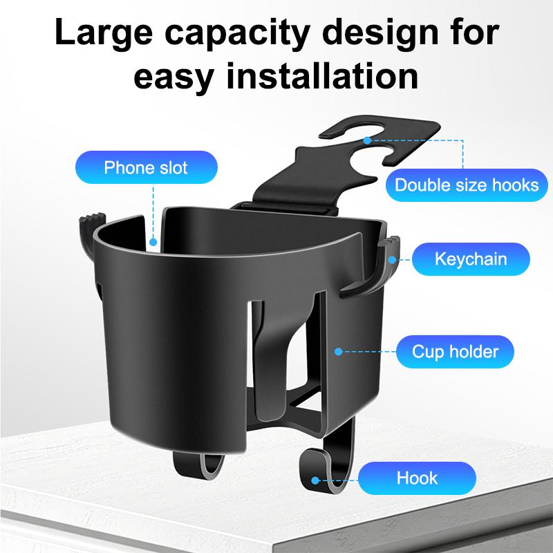 1/2Pcs New Multifunctional Hook For Car Seat Back Back Seat Cup Holder With Hooks Durable Car Seat Cup Holder Hook