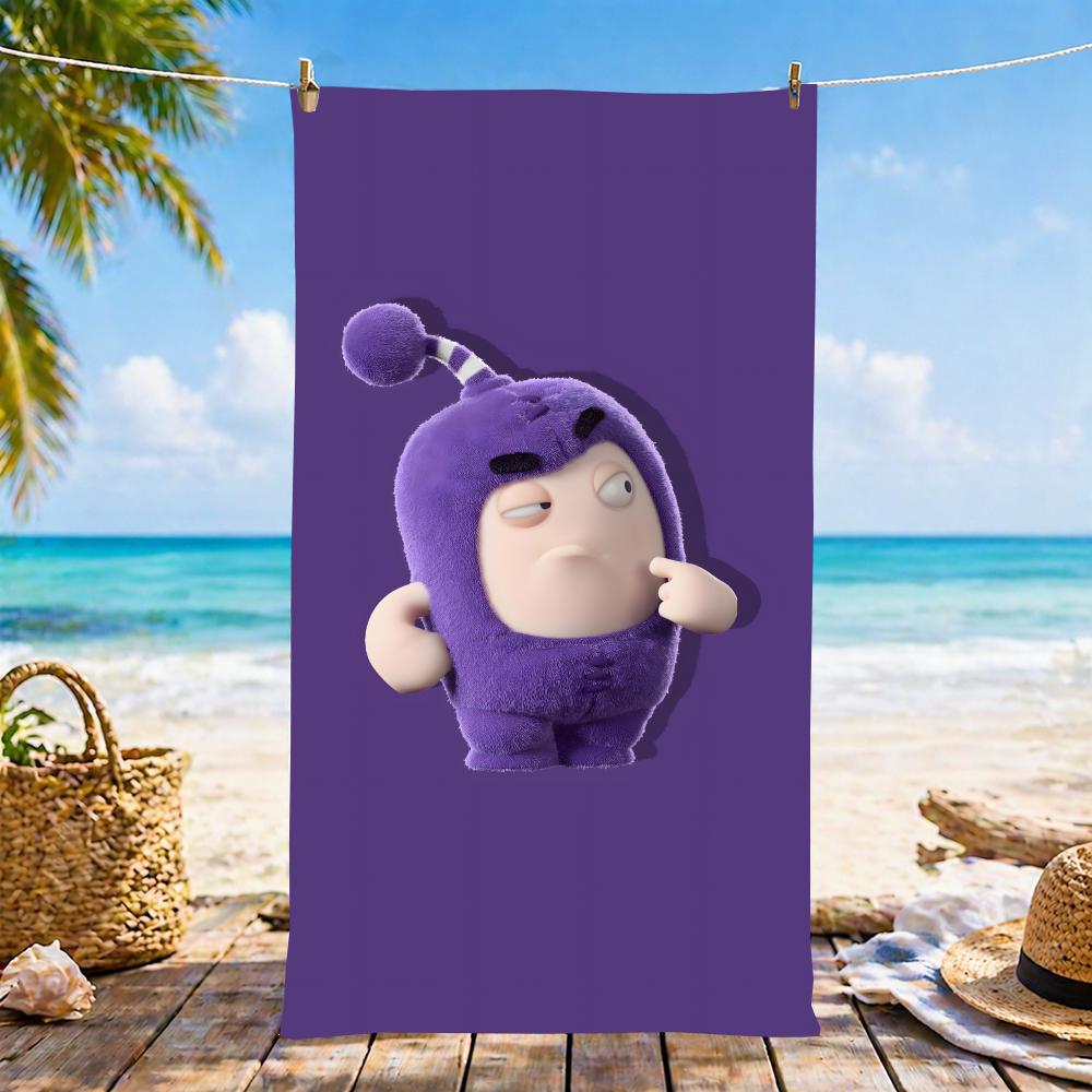 O-Oddbods Handdoek Microvezel Strandlaken, Sneldrogend, Zandvrij, Ultrafijn Vezel, Super Zacht. 178X90CM