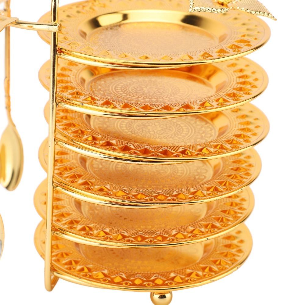 13PCS Zinc Alloy Kitchen Utensil Set European Fruit Plate Set Flatware Dinnerware Set For Steaks