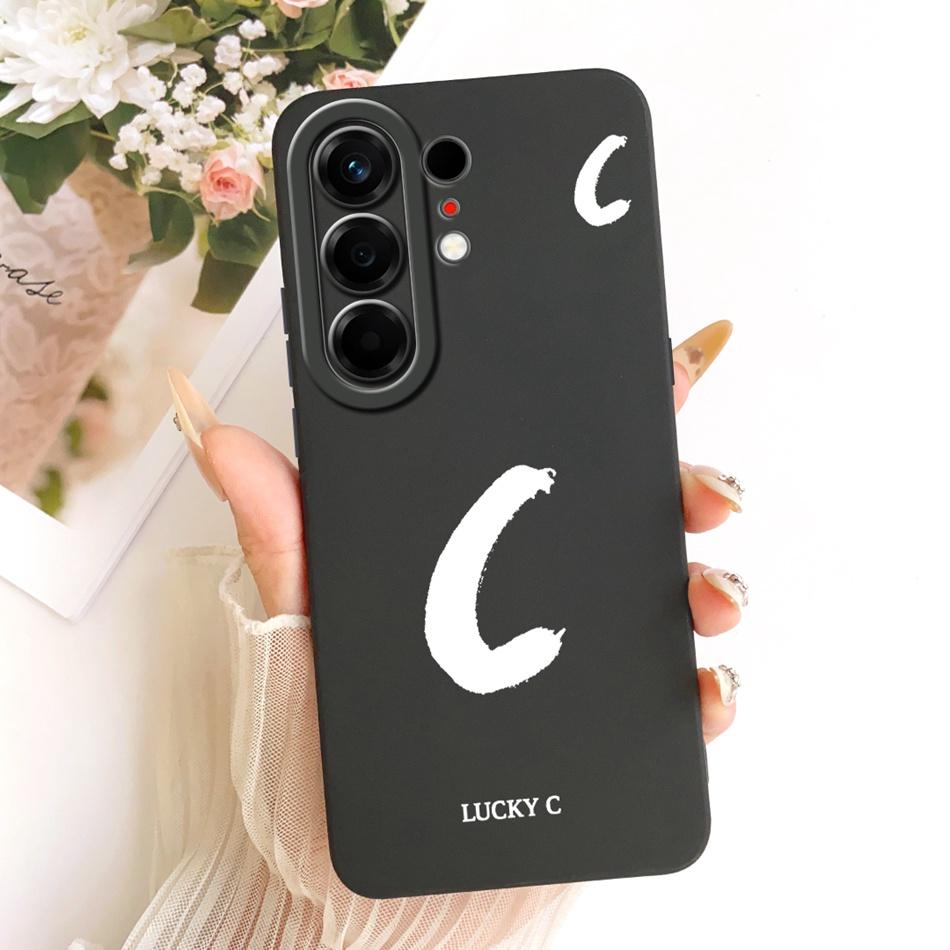 For Tecno Camon 50 Pro 4G CN5c Lucky Initial Letter Phone Case For Tecno Camon 50Pro 4G Soft Silicone Cases Bumpers