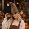 Straw Witch Hat for Halloween Costume