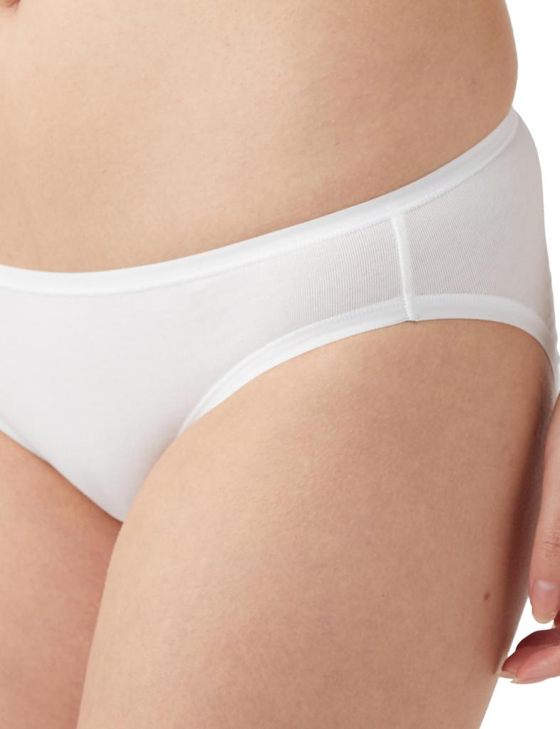 Amazon Essentials Cotton Bikini Size L 6-Pack Shorts, Women's, Black/Heather Gray/White/Light Pink,